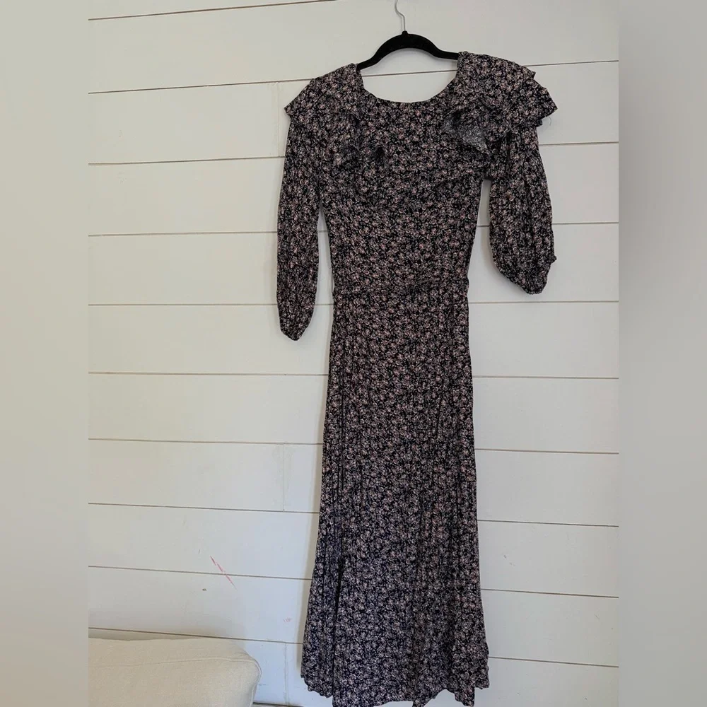 FREE PEOPLE Float on sunbeam midi dress. Size S. Retail $168